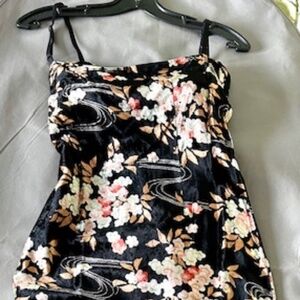 New Holt Renfrew Woman Black Dress with Adjustable thin straps